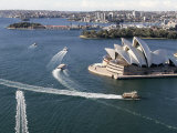 Ferries Pass the Sydney Opera House Photographic Print