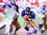 Psychedelic Football Lámina fotográfica