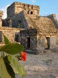 Ruins with Sun Setting on Buildings of Tulum, Mexico Photographic Print by Lisa S. Engelbrecht