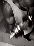 Muscular Bicep During Exercise Photographie