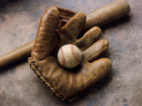 Baseball Still Life Photographic Print