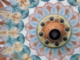 Hand-Painted Oxcart Wheel, Costa Rica Photographic Print by Darrell Gulin