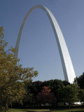The Gateway Arch Rises High Above the Grounds of the Jefferson National Expansion Memorial Photographic Print