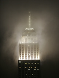 Clouds Roll Past the Empire State Building Photographic Print