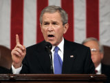 President Bush Delivers His Fifth State of the Union Speech Photographic Print