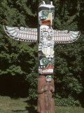 Totem Pole at Stanley Park, Vancouver Island, British Columbia, Canada Photographic Print by John & Lisa Merrill