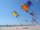 Colorful Kites Dot the Sky Photographic Print