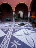 Courtyard of Parador, Luxury Hotel, Arcos de la Frontera, Spain Fotografie-Druck von John & Lisa Merrill