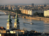 Margarit Bridge and Saint Anne's Church on the Danube River, Budapest, Hungary Photographic Print by David Barnes