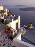 View Toward Caldera, Imerovigli, Santorini, Greece Photographic Print by Connie Ricca