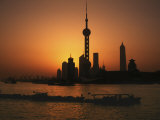 Oriental Pearl TV Tower and High Rises, Shanghai, China Photographic Print by Keren Su