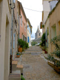 Narrow Cobblestone Street, Arles, Provence, France Photographic Print by Lisa S. Engelbrecht