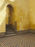 Interior Courtyard of Moulay Ismail Mausoleum, Morocco Fotografie-Druck von John & Lisa Merrill