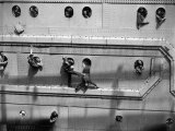 U.S. Troops Returning from Europe Fill Every Porthole as the Hms Queen Elizabeth Pulls into a Pier Photographic Print