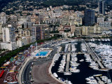 Overhead of Port Hercule, La Condamine and Monte Carlo, Monte Carlo, Monaco Photographic Print by Dallas Stribley