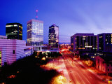 Downtown Skyline at Dusk, Tucson, United States of America Photographic Print by Richard Cummins