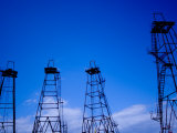 Oil Rigs on Outskirts of Town, Baku, Azerbaijan Photographic Print by Stephane Victor