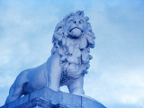 Lion Statue at Westminster Bridge, London, United Kingdom Photographie par Johnson Dennis