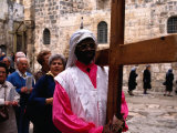 Christian Pilgrims in Easter Procession, Jerusalem, Israel Photographic Print by Michael Coyne