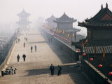 On Ancient City Wall Near North Gate, Xi'An, China Photographic Print by Greg Elms