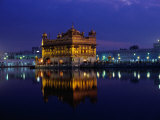 The Golden Temple, Illuminated at Night, Amritsar, India Photographic Print by Richard I'Anson