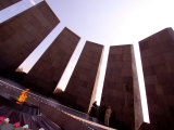 People at Genocide Memorial, Yerevan, Armenia Photographic Print by Stephane Victor
