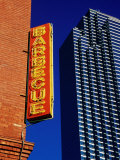 Restaurant Sign and Modern Building, West End Historic District, Dallas, United States of America Photographic Print by Richard Cummins