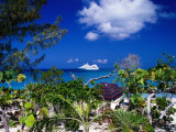 Seabourn Pride Cruise Ship Offshore, Bahamas Photographic Print by Wayne Walton