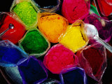 Overhead of Coloured Powders for Sale, Nasik, India Stampa fotografica di Richard I'Anson Overhead of Coloured Powders for Sale, Nasik, India Stampa fotografica di Richard I'Anson