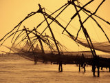 Chinese Fishing Machine, Kochi, India Photographic Print by Tom Cockrem