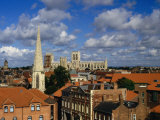 City Buildings with York Minster Cathedral in Background, York, United Kingdom Photographie par Johnson Dennis