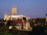 Exterior of Canterbury Cathedral with Other City Buildings in Foreground, Canterbury, Uk Photographic Print by Johnson Dennis
