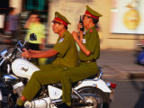 Policemen on Motorbike, Ho Chi Minh City, Vietnam Photographic Print by John Banagan