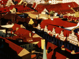 Overhead of Historic Quarter, Munich, Germany Photographic Print by Krzysztof Dydynski