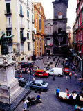 Piazza San Gaetano, Naples, Italy Photographic Print by Jean-Bernard Carillet