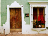 House Facade in Old Town, Mazatlan, Mexico Photographic Print by Richard Cummins