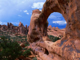 Looking Through an Arch in Arches National Monument, Utah, Arches National Park, USA Photographic Print by Mark Newman