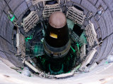 Overhead of Missile in Silo, Titan Missile Museum, Green Valley, Tucson, U.S.A. Photographic Print by James Marshall