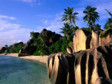 Eroded Granite Formations on Beach, Anse Source D'Argent, Seychelles Photographic Print by Ralph Lee Hopkins