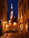 Town Hall in Distance, on Raekoja Plats, Tallinn, Estonia Photographic Print by Jonathan Smith