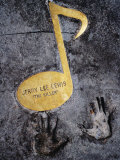 Jerry Lee Lewis Walk of Fame Note in Footpath on Beale Street, Memphis, United States of America Photographie par Richard I'Anson