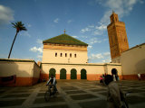 Courtyard of Sidi Bel Abbes Mosque, Marrakesh, Morocco Photographic Print by Doug McKinlay