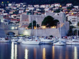Medieval Revelin Fort with Marina in Foreground, Dubrovnik, Croatia Photographic Print by Richard Nebesky