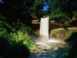The Minnehaha Falls, Minnehaha Park, St. Paul, USA Lámina fotográfica por John Elk III