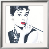 Audrey Hepburn Print by Bob Celic