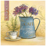 Cafe des Fleurs Affiches par Angela Staehling