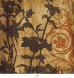 Chocolate Scroll Prints by Elizabeth Jardine