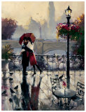 Romantic Embrace Posters par Brent Heighton