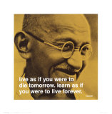 Gandhi: Lev og lær Posters