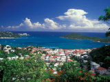 View from Paradise Point, Charlotte Amalie, St. Thomas, Caribbean Photographie par Robin Hill